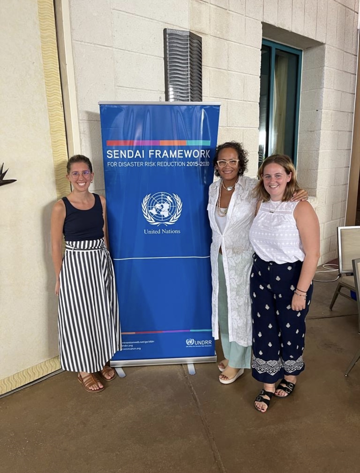 Picture of UN Women colleagues Veronica, Nadia, and Grainne