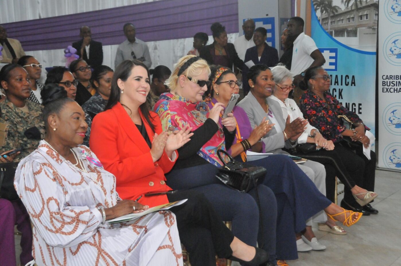 A cross section of the audience present at the Ring the Bell Ceremony at the Jamaica Stock Exchange