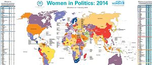 Women In Politics Map 2014