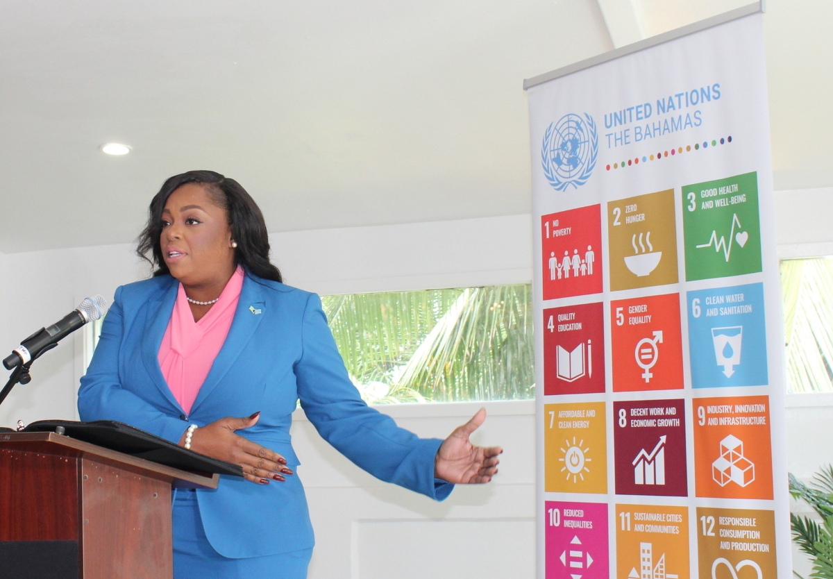 Joint SDG Fund Launch in The Bahamas - Minister Lisa Rahming
