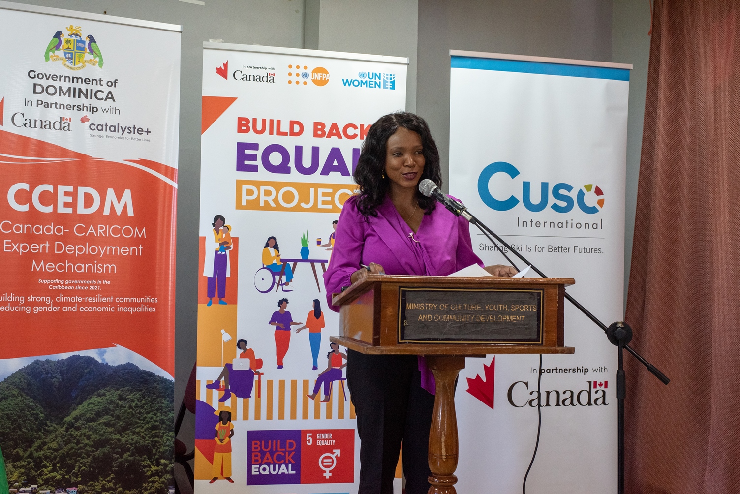 Dr. Cassandra Williams, Minister of State in Ministry of Health, Wellness, and Social Services