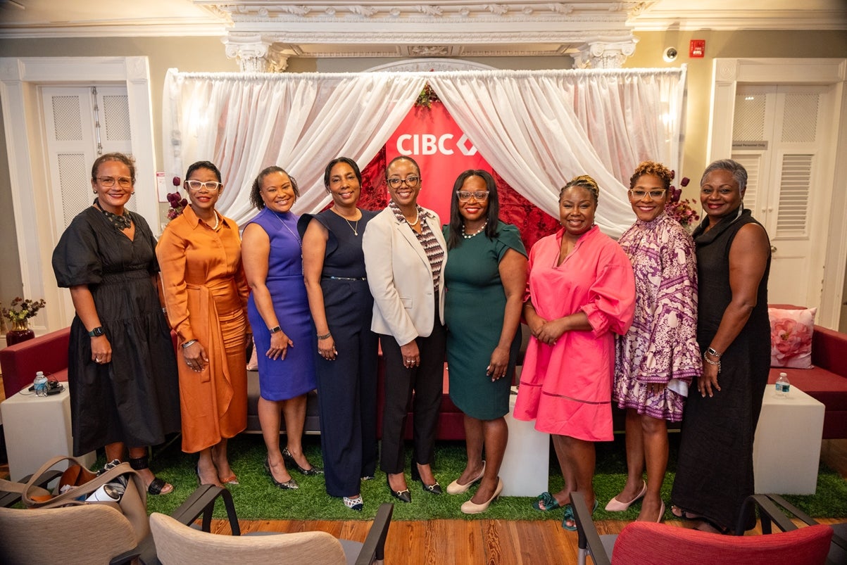 Panellists and guests of honour at the UN Women and CIBC IWD Panel Discussion