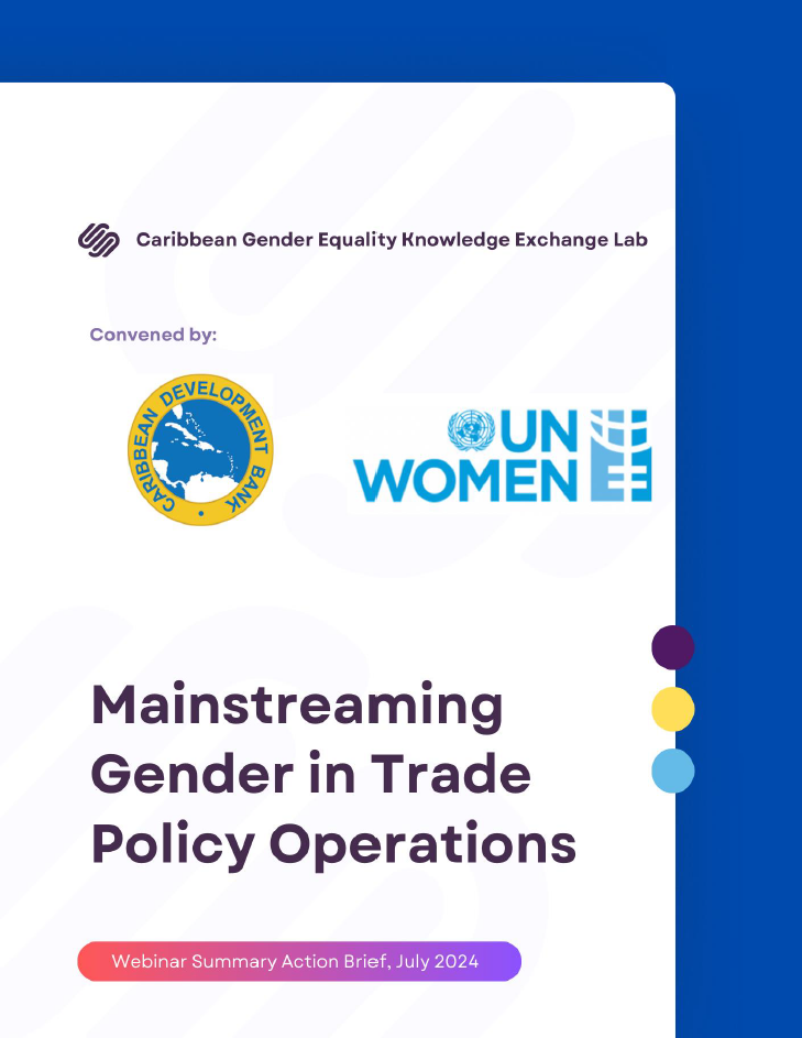 Mainstreaming Gender in Trade Policy Operations