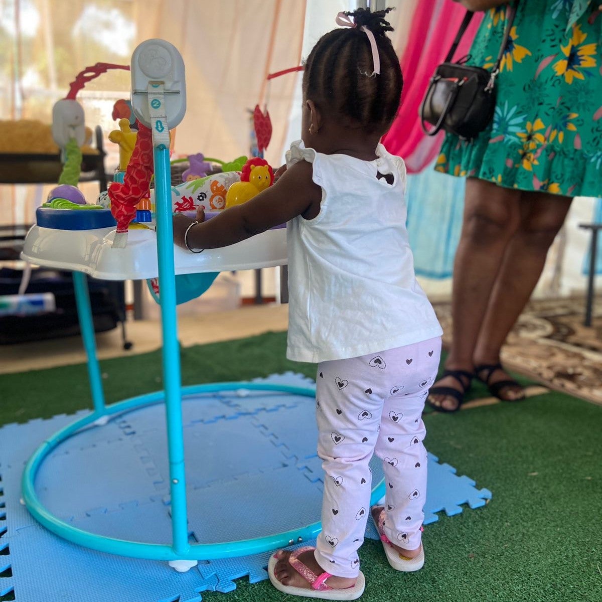 Child at play in the nursing nook