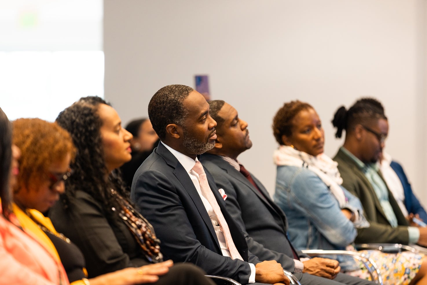 An engaged audience at the event