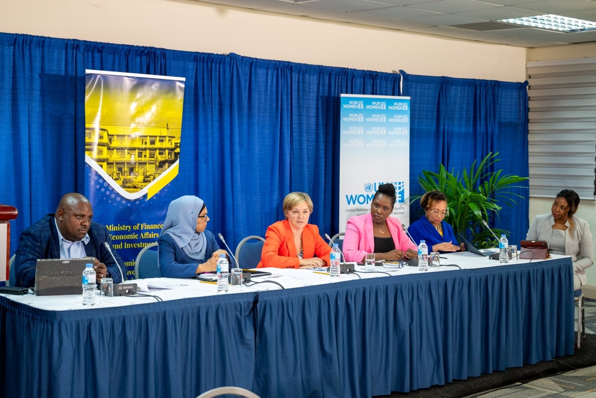 Panellists at the High Level Policy Dialogue on Unpaid Care