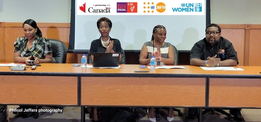 Head table at the event launch in SVG