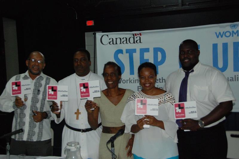Panelists at the MCO Caribbean Step it Up for Gender Equality Town Hall