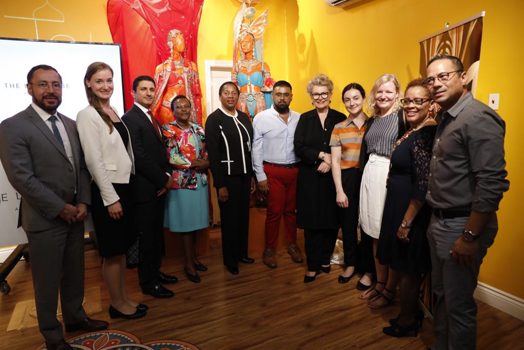 A delegation of the UN Women Executive Board and UN Women MCO Caribbean staff at the launch. UN Women Photo/Ryan Brown