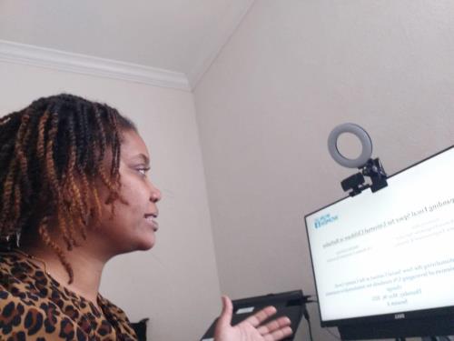 UN Women Programme Specialist – Economic Empowerment & Statistics, Isiuwa Iyahen presenting at the workshop