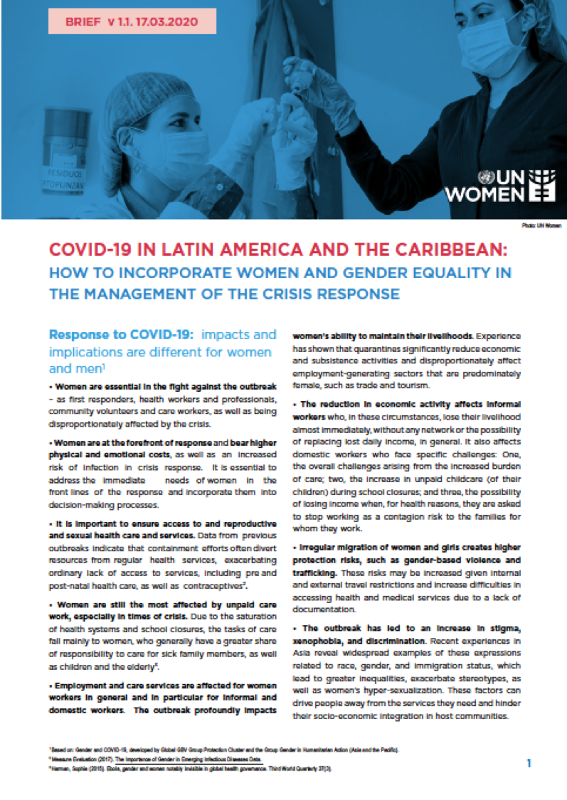 COVID-19 in Latin America and the Caribbean Cover Image