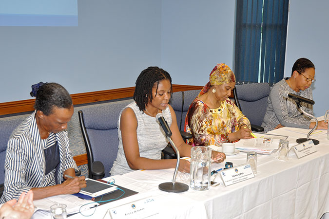 UN Women Executive Director at a roundtable discussion on data and gender equality in Barbados. Caption: Photo: UN Women/Ricardo Leacock