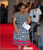 The Honourable Volda Lawrence, Minister of Social Protection Guyana at the 40th Conference of the Commonwealth Parliamentary Conference in BVI. Photo compliments GIS/BVI
