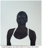 Sungi Mlengeya, Up, 2020, Acrylic on Canvas, 40 x 130cm