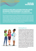 COVID-19 AND IMPLICATIONS FOR INCLUSIVE ECONOMIC EMPOWERMENT IN CARICOM: POLICY AND PROGRAMME CONSIDERATIONS