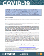 Cover Image: COVID-19 Infection Prevention and Control in Shelters for Women and Children Survivors of Domestic and Family Violence in the Caribbean, 4 June 2020