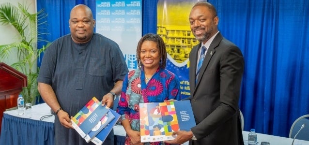 Deputy Rep presents reports to Ministers from Government of Barbados