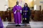 Picture of Father Sean Major-Campbell and Rev. Cynara Dube-Khan on Human Rights Day