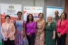 Main speakers, organisers of the Comms Training event